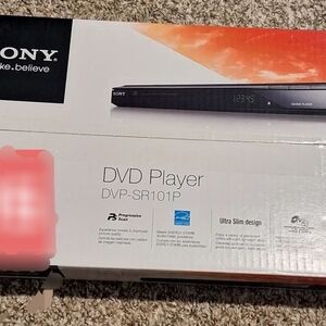 Sony DVD Player with Black and Silver Design